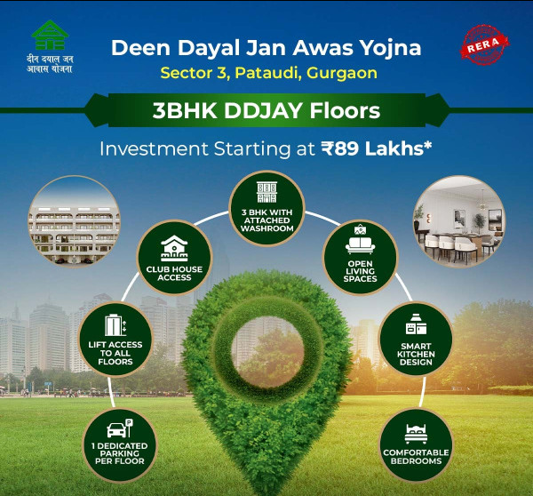 3 BHK 1295 Sq.ft. Builder Floor for Sale in Pataudi, Gurgaon