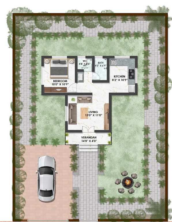1 BHK Farm House 700 Sq.ft. for Sale in Dapoli, Ratnagiri