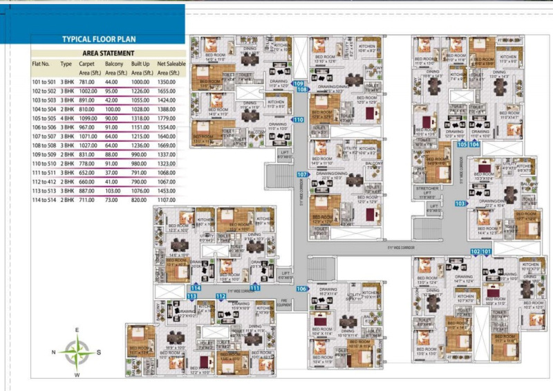 3 BHK Apartment 1068 Sq.ft. for Sale in Gudiapokhari, Bhubaneswar