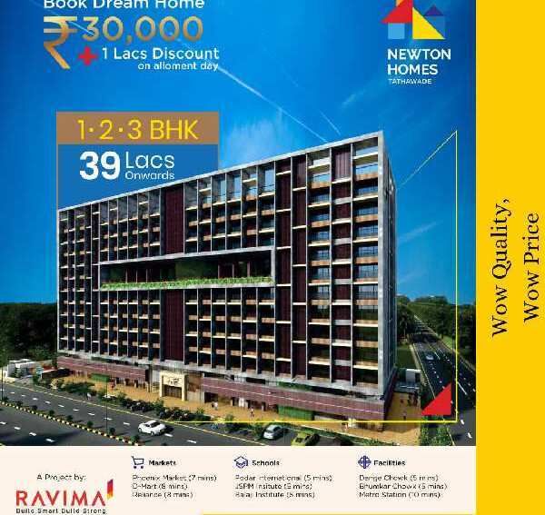 2 BHK Apartment 10 Acre for Sale in Tathawade, Pune