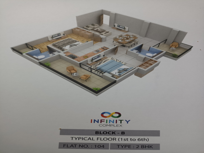 2 BHK Apartment 795 Sq.ft. for Sale in Anisabad, Patna