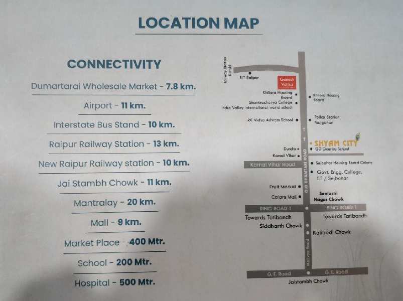  Residential Plot 1000 Sq.ft. for Sale in Sejbahar, Raipur