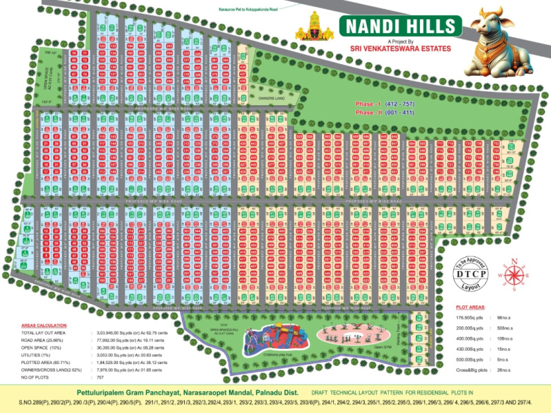  Residential Plot 200 Sq. Yards for Sale in Narasaraopet, Guntur