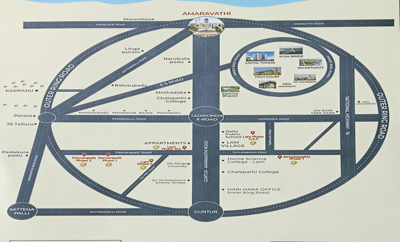  Residential Plot 200 Sq. Yards for Sale in Lingapuram, Guntur