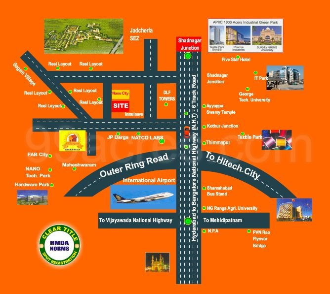  Residential Plot 366 Sq. Yards for Sale in Kothur, Mahbubnagar