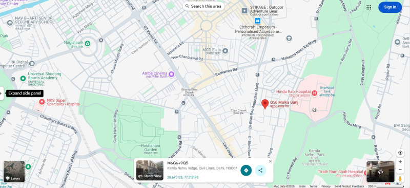 2 BHK Apartment 900 Sq.ft. for Rent in Malka Ganj, Delhi
