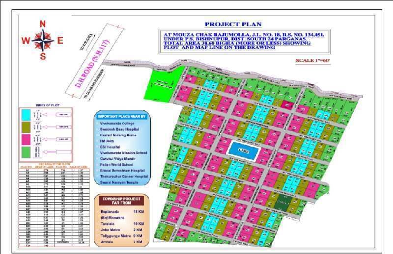  Residential Plot 1080 Sq.ft. for Sale in Pailan, Kolkata