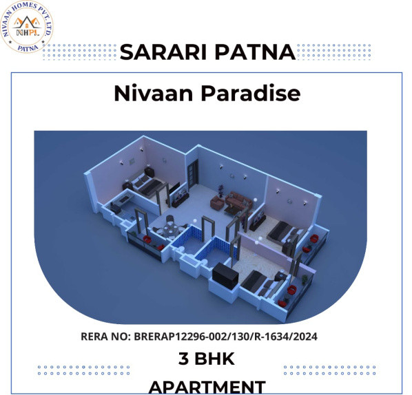 2 BHK Apartment 945 Sq.ft. for Sale in Danapur, Patna