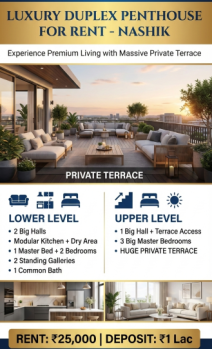  Penthouse for Rent in Rajiv Nagar, Nashik