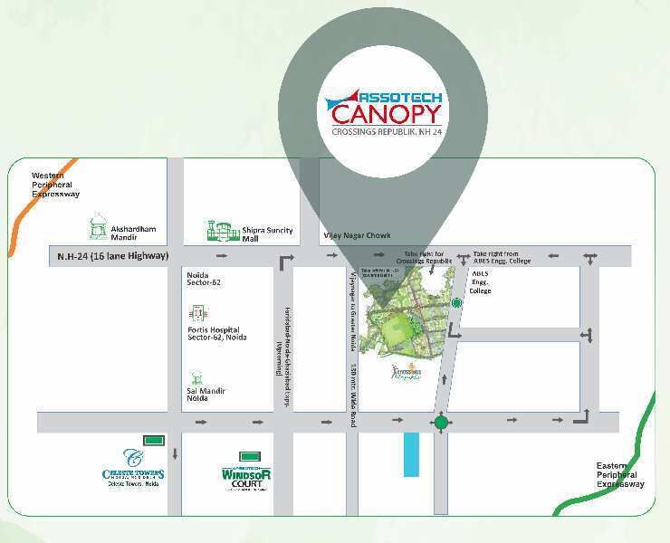  Residential Plot 100 Sq. Yards for Sale in Crossing Republik, Ghaziabad