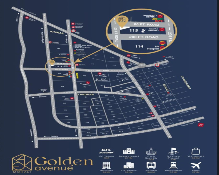 3 BHK Apartment 1500 Sq. Yards for Sale in Sector 115 Mohali