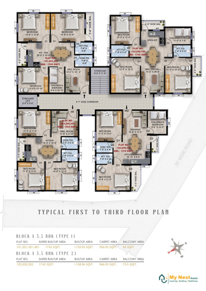 3 BHK Apartment 914 Sq.ft. for Sale in Madanpur, Bhubaneswar