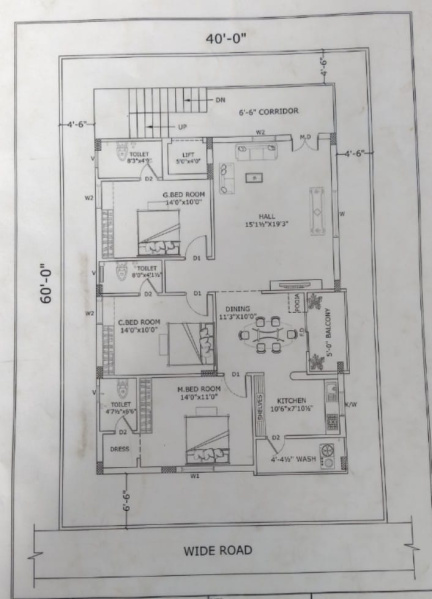 3 BHK Apartment 2000 Sq.ft. for Sale in Miyapur, Hyderabad