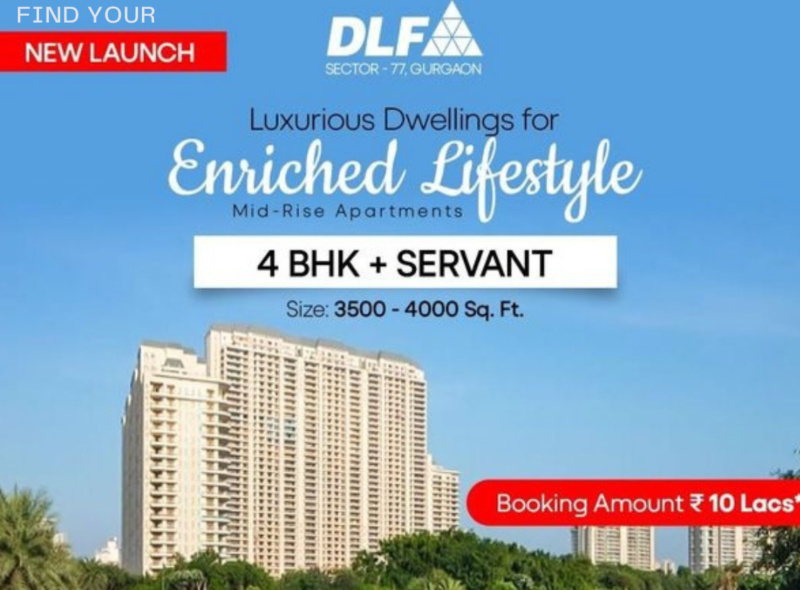 4.5 BHK Apartment 4000 Sq.ft. for Sale in Sector 77 Gurgaon