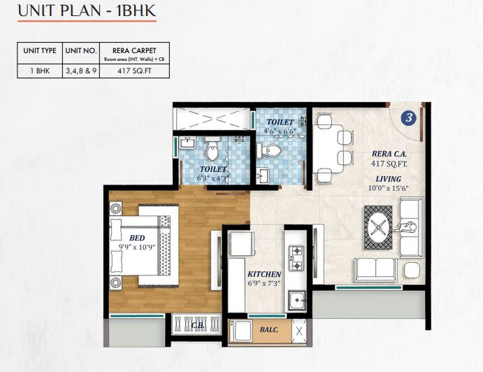 1 BHK Builder Floor 421 Sq.ft. for Sale in Kasar Vadavali, Thane