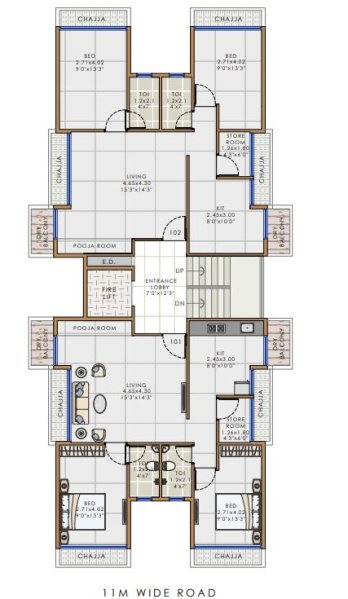 1 BHK Builder Floor 640 Sq.ft. for Sale in Pushpak Nagar, Navi Mumbai