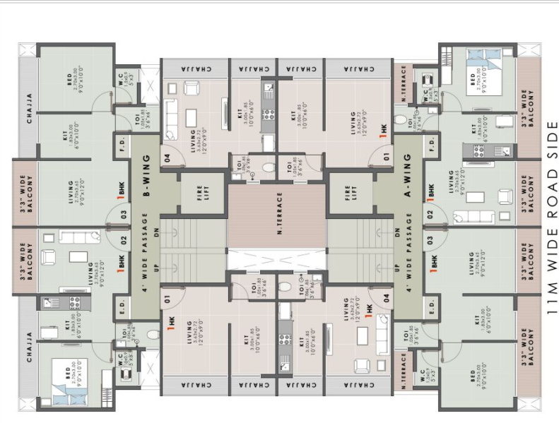 1 BHK Builder Floor 622 Sq.ft. for Sale in Sector 3 Pushpak Nagar, Navi Mumbai