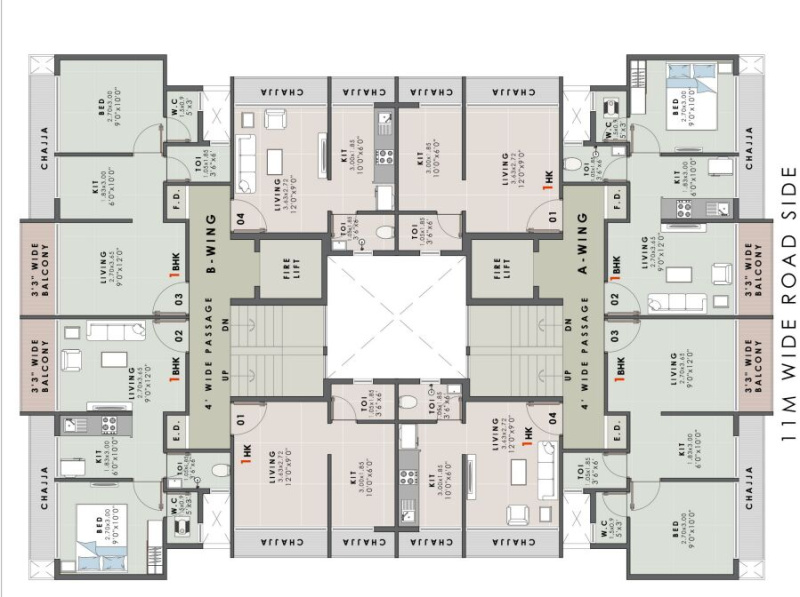 1 BHK Builder Floor 622 Sq.ft. for Sale in Sector 3 Pushpak Nagar, Navi Mumbai