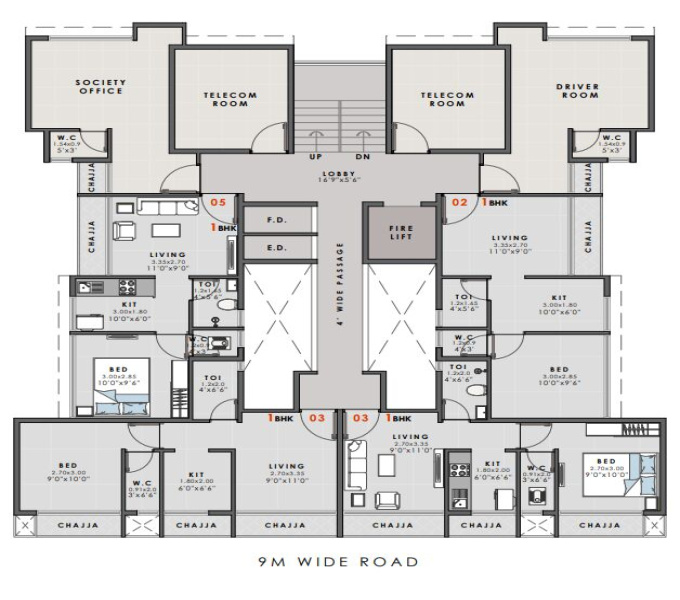  Commercial Shop 400 Sq.ft. for Sale in Pushpak Nagar, Navi Mumbai
