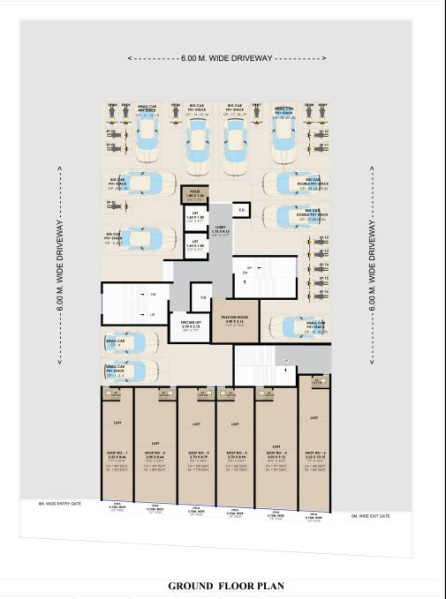  Commercial Shop 717 Sq.ft. for Sale in Sector 3 Pushpak Nagar, Navi Mumbai