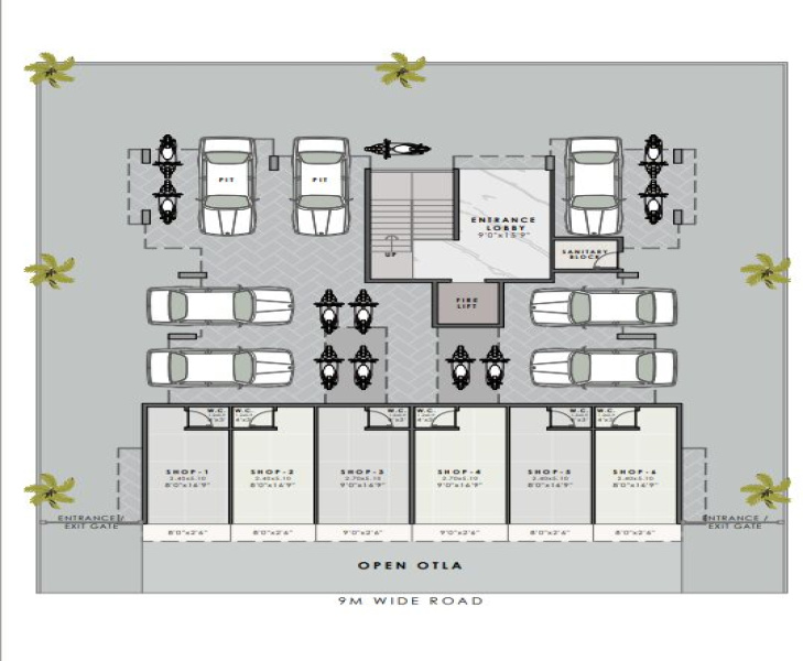  Commercial Shop 340 Sq.ft. for Sale in Pushpak Nagar, Navi Mumbai