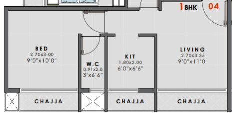 1 BHK Builder Floor 625 Sq.ft. for Sale in Pushpak Nagar, Navi Mumbai