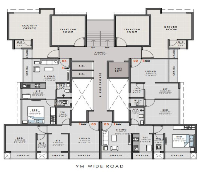 3 BHK Builder Floor 1392 Sq.ft. for Sale in Pushpak Nagar, Navi Mumbai