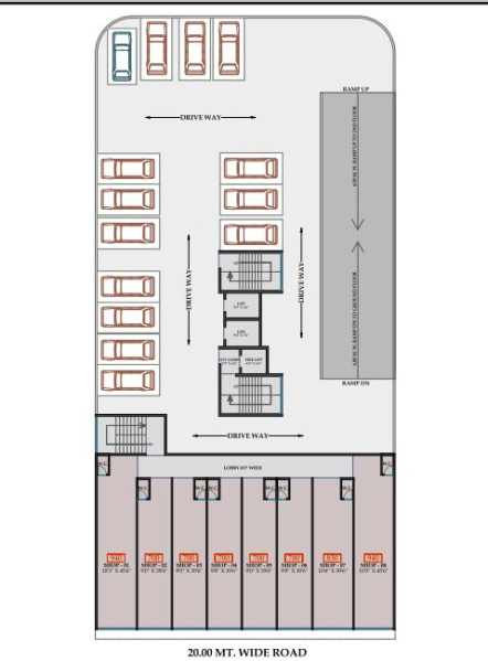  Office Space 700 Sq.ft. for Sale in Pushpak Nagar, Navi Mumbai