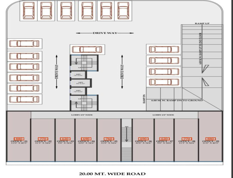  Commercial Shop 995 Sq.ft. for Sale in Pushpak Nagar, Navi Mumbai