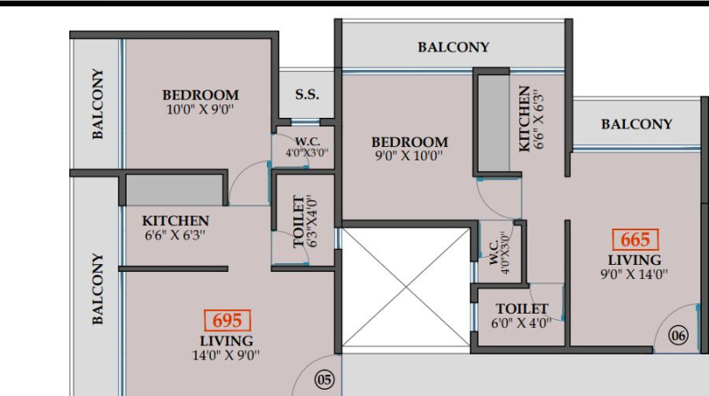 1 BHK Builder Floor 695 Sq.ft. for Sale in Pushpak Nagar, Navi Mumbai