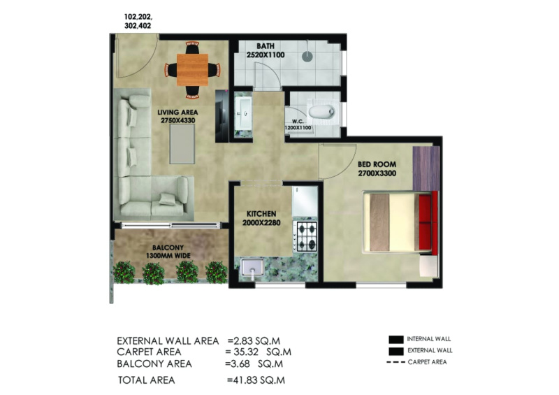 1 BHK Builder Floor 695 Sq.ft. for Sale in Igatpuri, Nashik