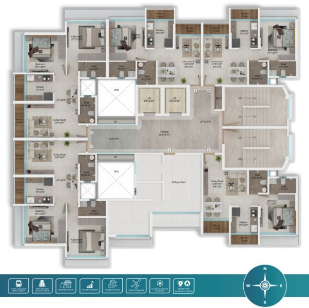 1 BHK Builder Floor 675 Sq.ft. for Sale in Temghar, Bhiwandi, Thane