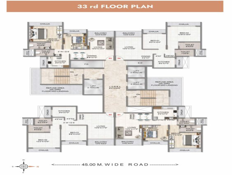 2 BHK Builder Floor 1285 Sq.ft. for Sale in Sector 34 Kharghar, Navi Mumbai