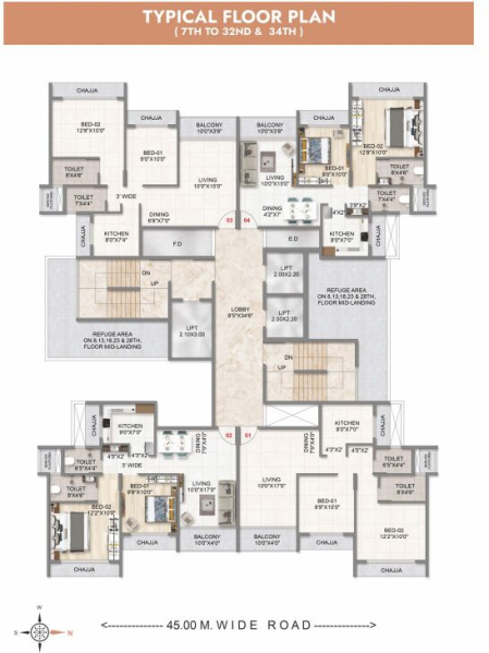2 BHK Builder Floor 1285 Sq.ft. for Sale in Sector 34 Kharghar, Navi Mumbai