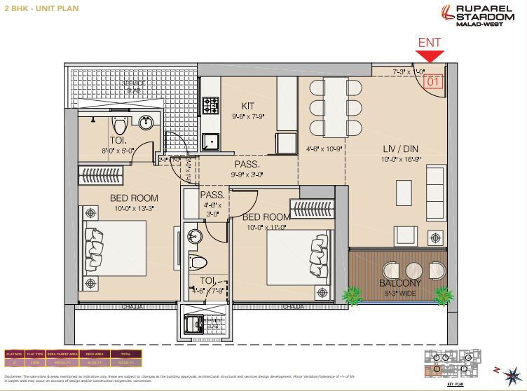 2 BHK Builder Floor 1240 Sq.ft. for Sale in Evershine Nagar, Malad West, Mumbai