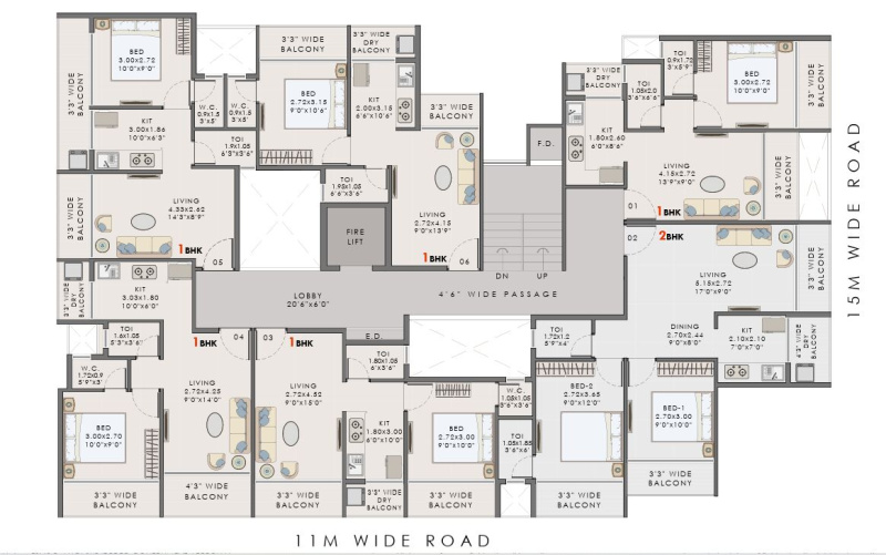 2 BHK 1100 Sq.ft. Builder Floor for Sale in Sector 3 Pushpak Nagar, Navi Mumbai