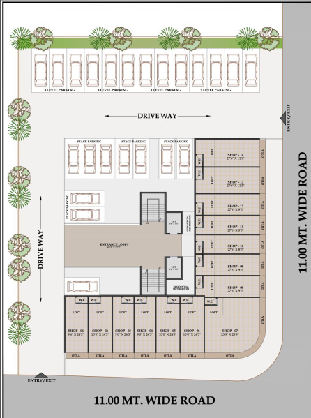  486 Sq.ft. Commercial Shop for Sale in Pushpak Nagar, Navi Mumbai