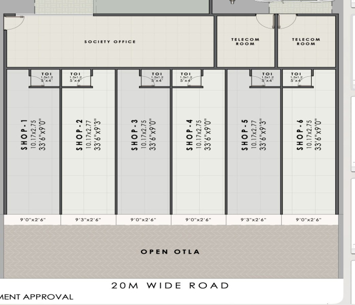  651 Sq.ft. Commercial Shop for Sale in Pushpak Nagar, Navi Mumbai