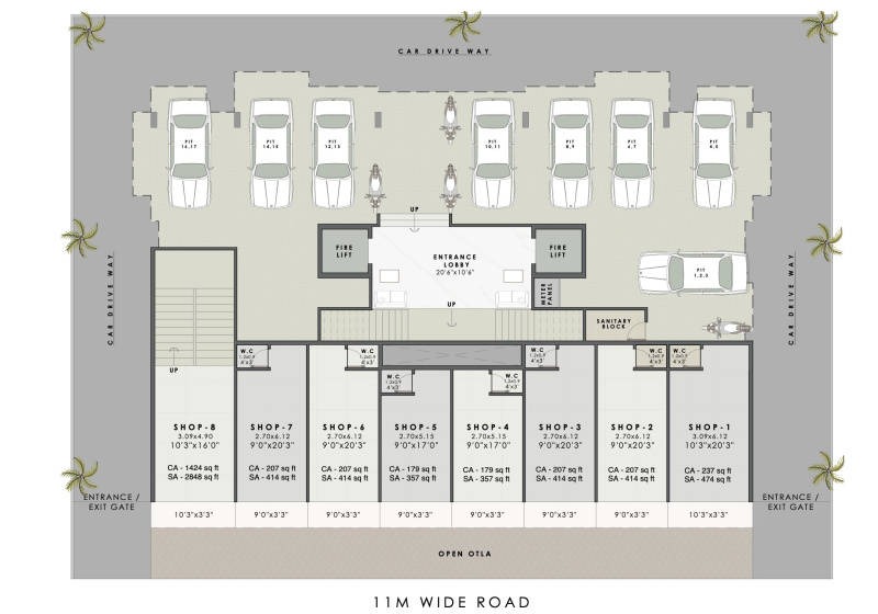 1 RK 349 Sq.ft. Builder Floor for Sale in Karanjade, Panvel, Navi Mumbai