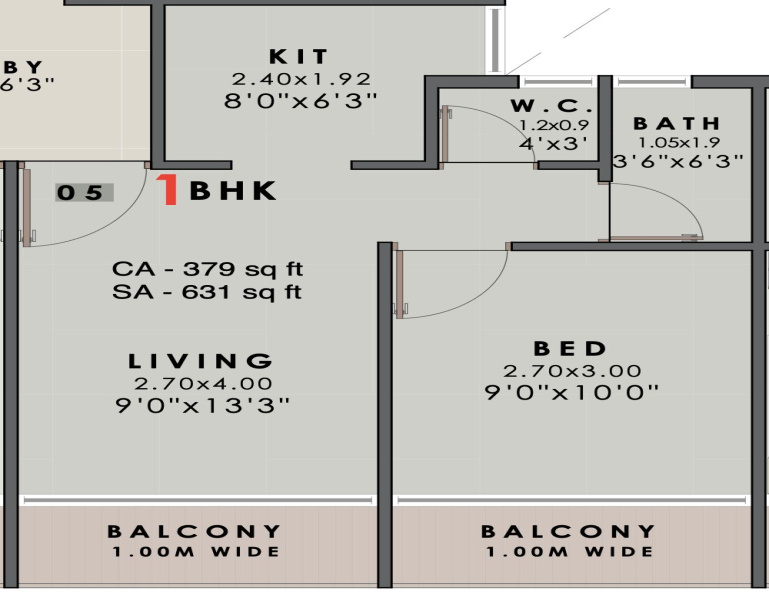 1 BHK 631 Sq.ft. Builder Floor for Sale in Karanjade, Panvel, Navi Mumbai