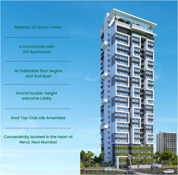 1 BHK 808 Sq.ft. Builder Floor for Sale in Sector 18 Nerul, Navi Mumbai