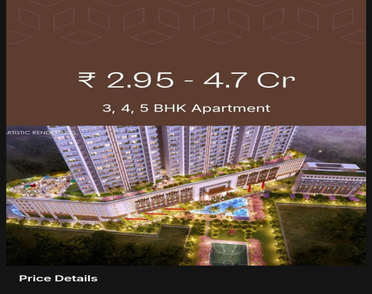 3.5 BHK 2188 Sq.ft. Apartment for Sale in Sector 104 Gurgaon