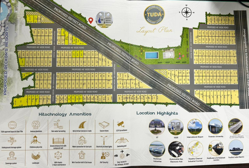  Commercial Land 1440 Sq.ft. for Sale in Renigunta, Tirupati