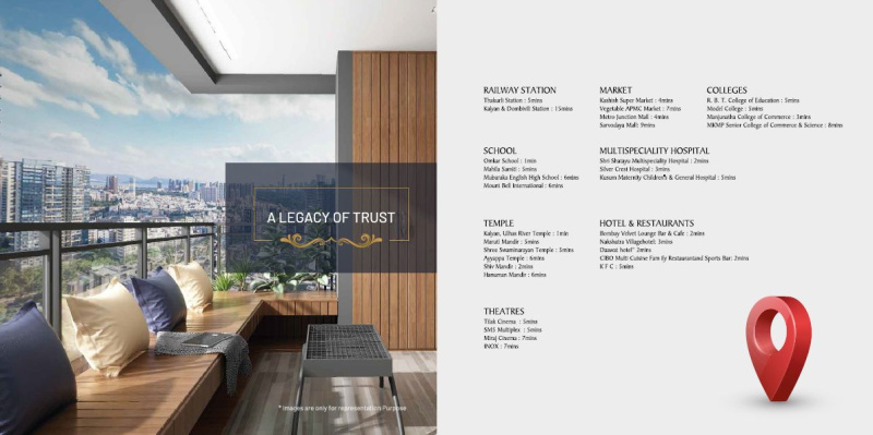 2 BHK Apartment 944 Sq.ft. for Sale in Thakurli, Thane