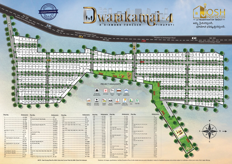  1485 Sq.ft. Residential Plot for Sale in Yerpedu, Tirupati