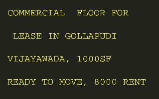  Office Space for Rent in Gollapudi, Vijayawada