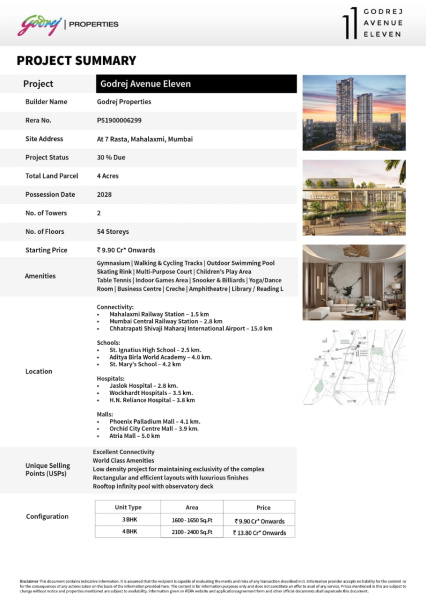 3 BHK Apartment 2000 Sq.ft. for Sale in Mahalaxmi, Mumbai