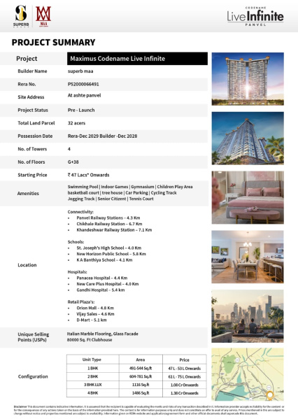 2 BHK Apartment 800 Sq.ft. for Sale in Panvel, Raigad
