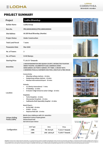 3 BHK Apartment 1500 Sq.ft. for Sale in LBS Road, Bhandup West, Mumbai