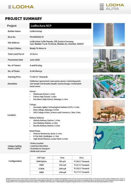 3.5 BHK Apartment 1310 Sq.ft. for Sale in Wadala East, Mumbai
